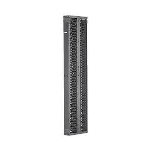 Organizador Vertical Doble PatchRunner, Para Rack Abierto de 45 Unidades, 152.4 mm de Ancho, Color Negro