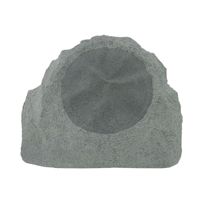 Altavoz exterior de 2 vías con forma de roca, woofer de polietileno de 8 &quot;, tweeter de titanio de 1&quot;, gris. 5 - 150 W, 8 ohms