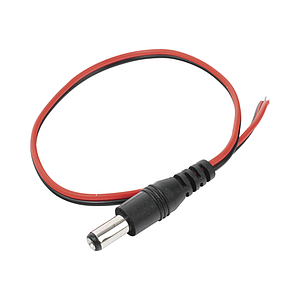 Cable con conector macho, alimentación para Vcd con puntas libres