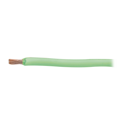 Cable 8 awg  color verde,Conductor de cobre suave cableado. Aislamiento de PVC, autoextinguible. (Venta por Metro)