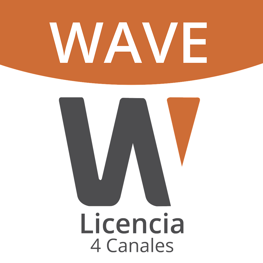 Licencia de 4 Canal de Wisenet Wave Profesional