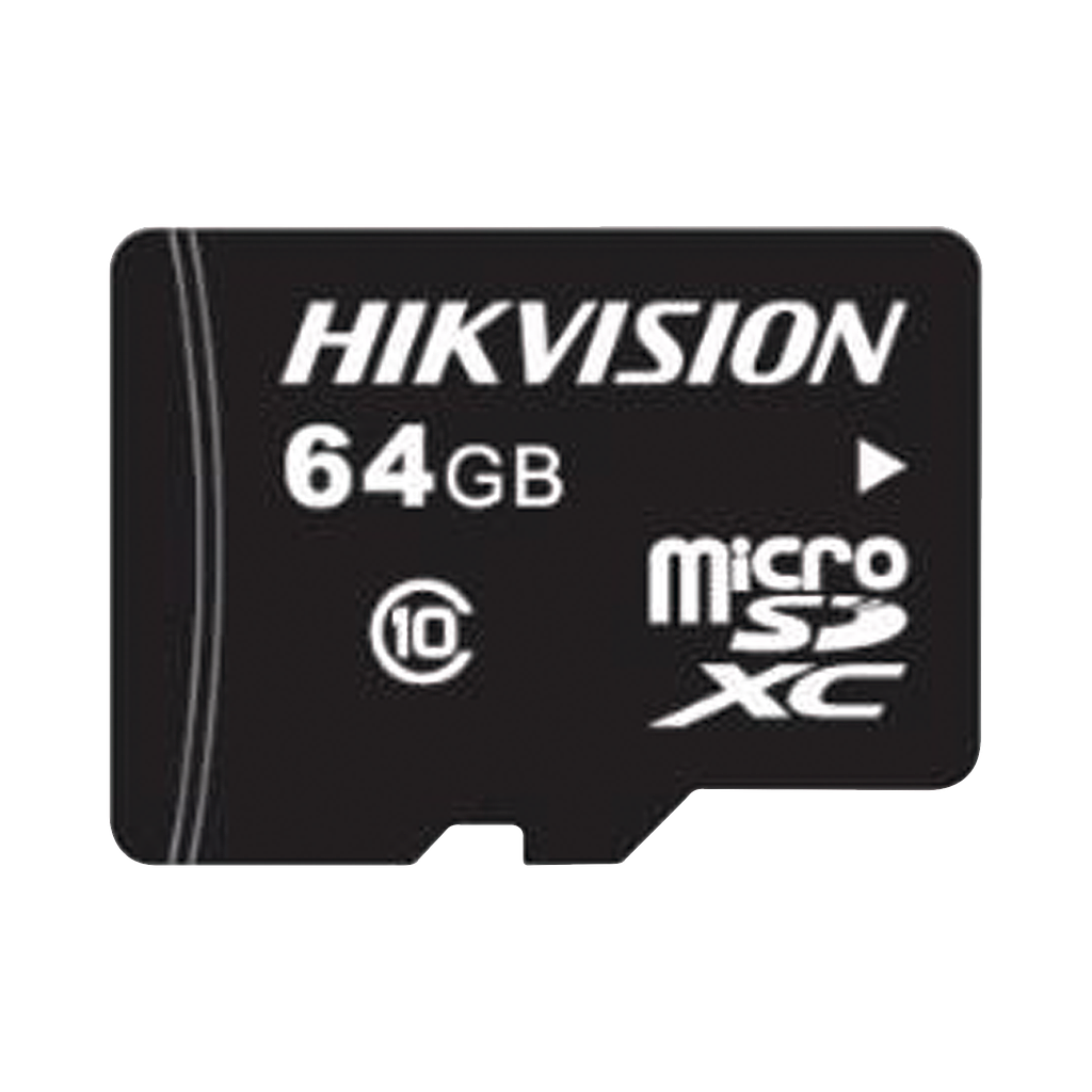 Memoria Micro SD / Clase 10 de 64 GB / Especializada Para Videovigilancia / Compatibles con cámaras HIKVISION