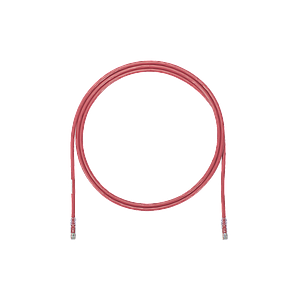 Cable de Parcheo UTP, Cat6A, 24 AWG, CM, Color Rojo, 3ft