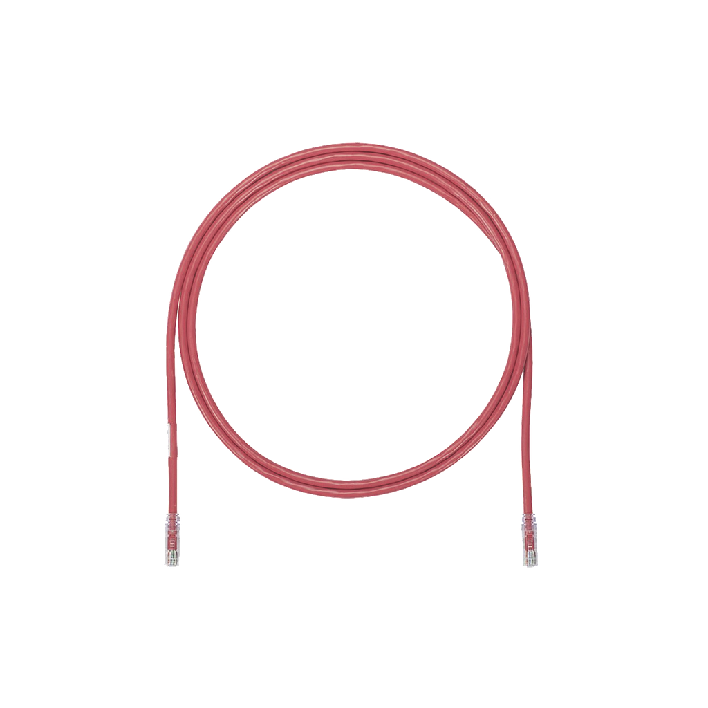 Cable de Parcheo UTP, Cat6A, 24 AWG, CM, Color Rojo, 3ft