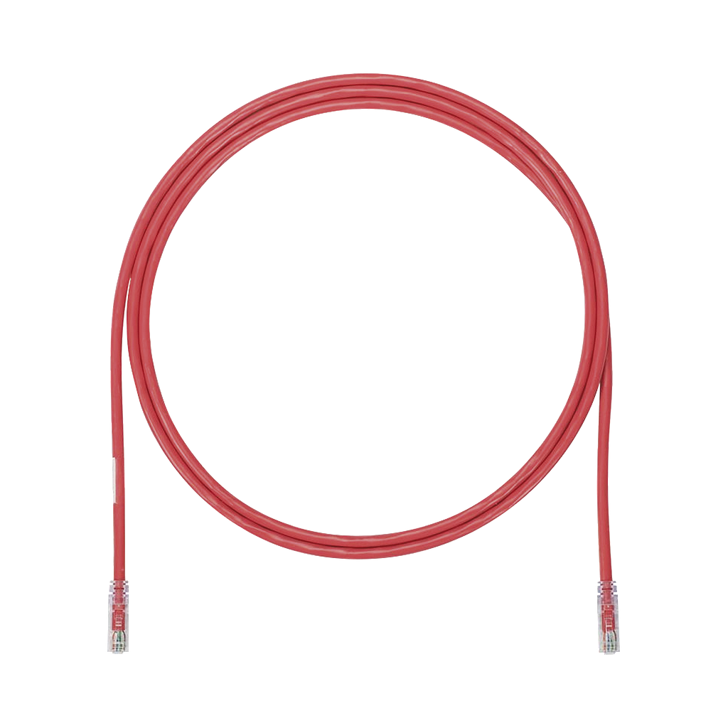 Cable de Parcheo UTP, Cat6A, 24 AWG, CM, Color Rojo, 5ft