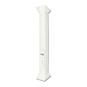 Pole Blanco de 3m para instalaciones eléctricas, voz y datos, No incluye accesorios, se venden por separado los  modelos TEK100DUPLEX( accesorios de fijacion y contacto duplex) y TEK100UNI ( soporte y tapa universal) (13000-01000)