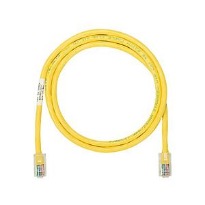Cable de parcheo UTP Categoría 5e, con plug modular en cada extremo - 1 m. - Amarillo