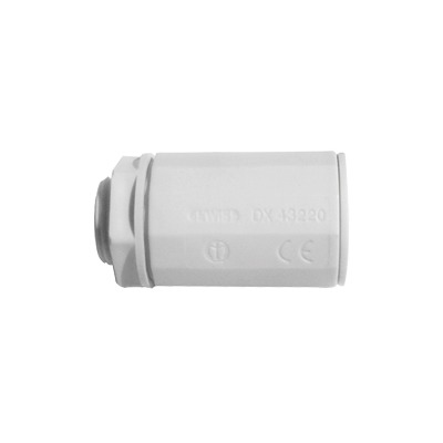 Conector de tubería rígida a caja (Racor), PVC Auto-extinguible, de 16 mm (5/8&quot;)