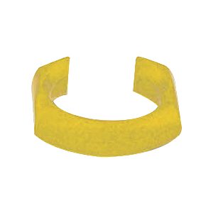 Clip de identificación para Patch Cord Siemon, Color Amarillo, Bolsa con 25 piezas