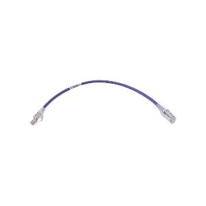 Patch Cord MC6 Modular Cat6 UTP, CM/LS0H, 1ft, Color Violeta