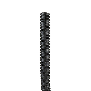 Tubo Corrugado Abierto para Protección de Cables, .25in (6.4 mm) de Diámetro, 30.5 m de Largo, Color Negro
