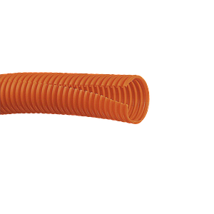 Tubo Corrugado Abierto para Protección de Cables, .50 (12.7 mm) de Diámetro, 30.5 m de Largo, Color Naranja