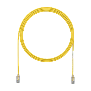 Cable de Parcheo TX6, UTP Cat6, Diámetro Reducido (28AWG), Color Amarillo, 10ft