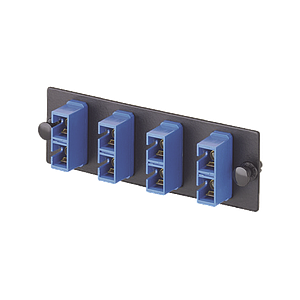 Placa Acopladora de Fibra Optica FAP, Con 3 Conectores SC Duplex (6 Fibras), Para Fibra Monomodo OS1/OS2, Color Azul