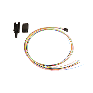 Kit Breakout de 12 fibras, para convertir fibra (Loose Tube) de 250 a 900 micras, 1 metro