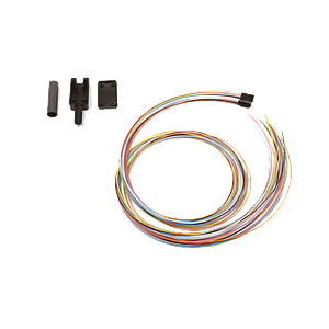 Kit Breakout de 24 fibras, para convertir fibra (Loose Tube) de 250 a 900 micras, 1 metro