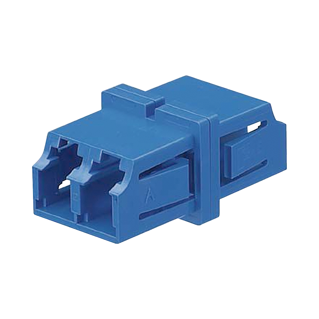 Módulo Acoplador LC Duplex, Para Fibra Monomodo, Color Azul