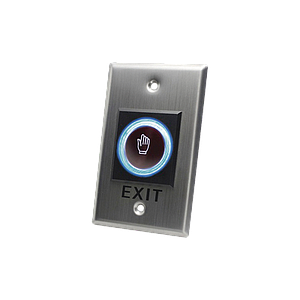 Botón de salida sin contacto/ sensor IR / iluminado / Normalmente abierto y cerrado / Distancia ajustable de detección