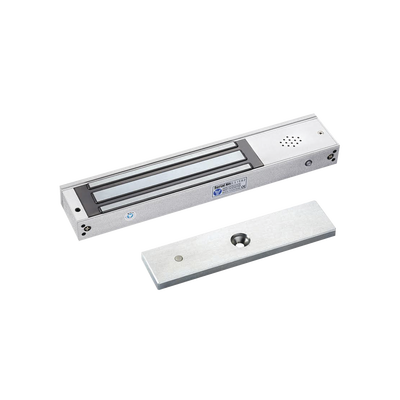 Chapa magnética 600Lb con  Buzzer de alarma de puerta abierta / LED indicador de estado /  Sensor de estado de placa/ Libre de Magnetismo Residual