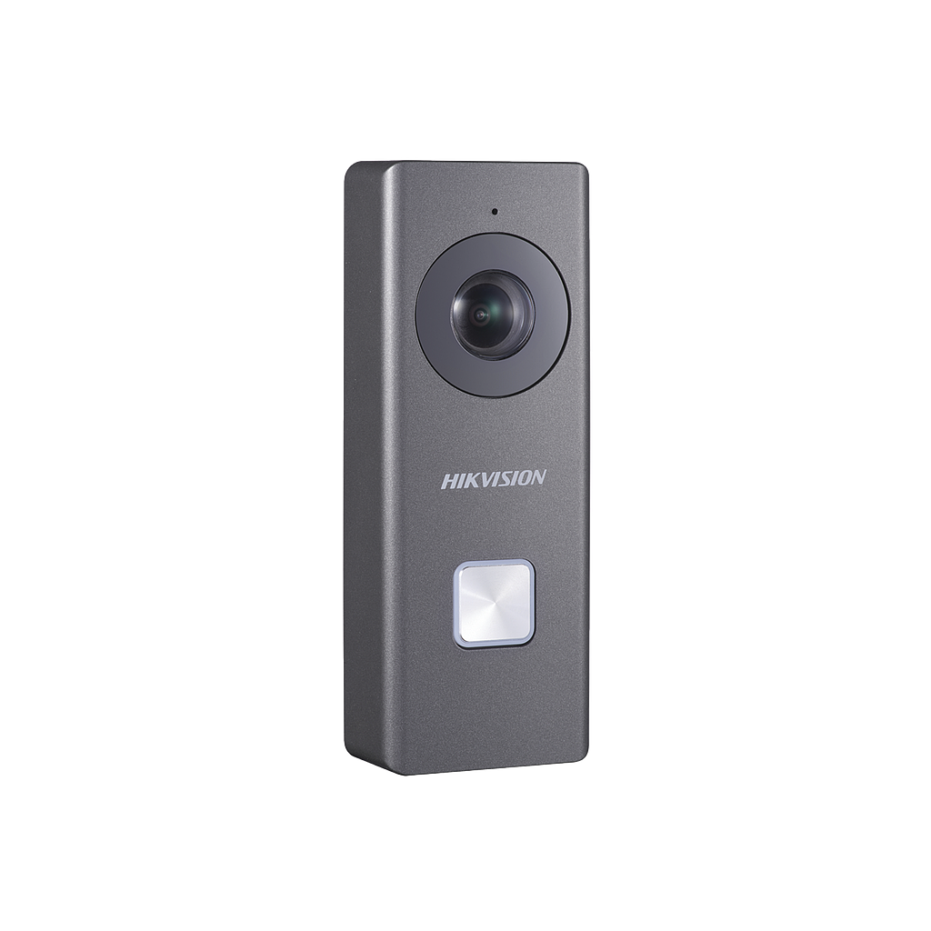 Videoportero WIFI 1080p / Compatible con Hik-Connect para Monitoreo a Través de APP / Protección IP54 / 5 mts IR / Visión 180º / Audio de Dos Vías