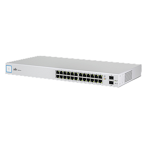 Switch UniFi capa 2 administrable de 26 puertos Gigabit (24 eth. y 2 SFP) Throughput 38.69 Mpps