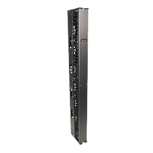 Organizador RouteIT Vertical Sencillo de 45UR, Fabricado en Acero Laminado en Frío 16AWG, 6in (152mm) de Ancho