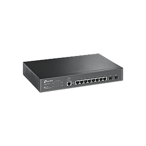 Switch JetStream Gigabit administrable Capa 2, 8 puertos 10/100/1000 Mbps + 2 puertos SFP