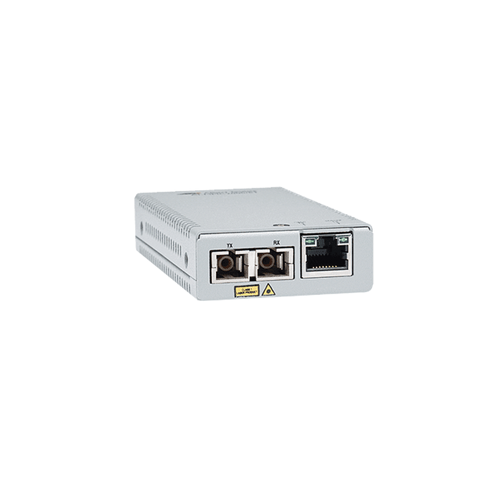 Convertidor de medios gigabit ethernet a fibra óptica, conector SC, multimodo (MMF), distancia de 220 hasta 500 m