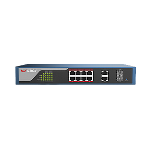 Switch PoE 250 Metros LARGA DISTANCIA / Configuración vía WEB / 8 Puertos PoE 802.3 at (30 W) 10/100 Mbps + 2 puertos Gigabit + 2 puertos SFP