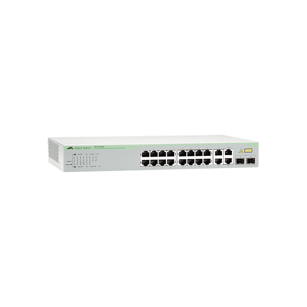Switch WebSmart de 16 puertos 10/100 Mbps + 2 puertos 10/100/1000 Mbps + 2 SFP Gigabit Combo