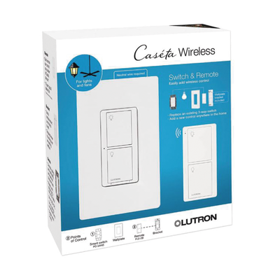 LUTRON CASETA WIRELESS PPKG1WSWH