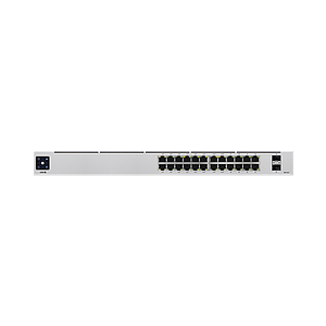 UniFi Switch USW-24-POE Gen2, Capa 2 de 24 puertos (16 puertos PoE 802.3af/at + 8 puertos Gigabit) + 2 puertos 1G SFP, 95W, pantalla informativa