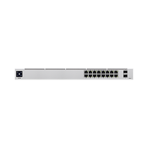UniFi Switch USW-16-POE Gen2, Capa 2 de 16 puertos (8 puertos PoE 802.3af/at + 8 puertos Gigabit) + 2 puertos 1G SFP, 42W, pantalla informativa