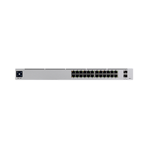 UniFi Switch USW-Pro-24-POE Gen2, Capa 3 de 24 puertos PoE 802.3at/bt + 2 puertos 1/10G SFP+, 400W, pantalla informativa