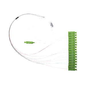 Divisor Óptico (Splitter) Tipo PLC, de 1x16, Con Conector de Entrada SC/APC y Conectores de Salida SC/APC