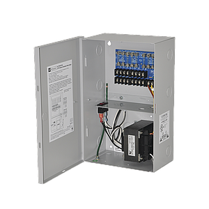 Fuente de poder de 8 salidas a 24 VCA o 28 VCA ideal para aplicaciones de CCTV/ 220 VCA de entrada.