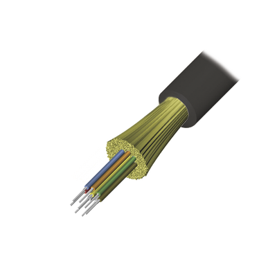 Cable de Fibra Óptica de 6 hilos, Interior/Exterior, Tight Buffer, No Conductiva (Dieléctrica), LS0H, Monomodo OS1/OS2 9/125, 1 Metro