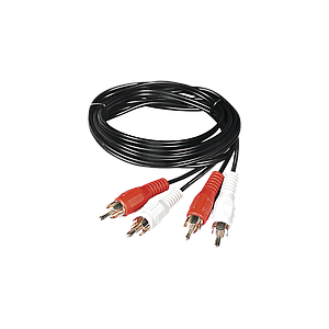 Cable RCA macho a macho de 1 metro de longitud, 4 plus, para aplicaciones de audio y video optimizado para HD