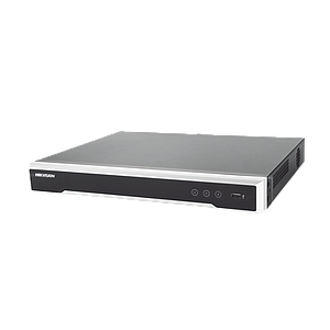 NVR 8 Megapixel (4K) / 16 canales IP / 16 Puertos PoE+ / 2 Bahías de Disco Duro / Switch PoE 300 mts / HDMI en 4K