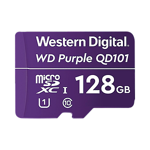 Memoria microSD de 128 GB PURPLE, Especializada Para Videovigilancia, 3 VECES MAYOR DURACIÓN QUE UNA CONVENCIONAL