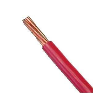 Cable 10 awg  color rojo,Conductor de cobre suave cableado. Aislamiento de PVC, auto extinguible. BOBINA 100 MTS