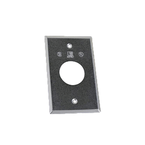 Tapa rectangular aluminio para contacto 40.38 mm tipo RR a prueba de intemperie.