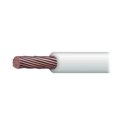 Cable 16 awg  color blanco,Conductor de cobre suave cableado. Aislamiento de PVC, auto-extinguible.BOBINA de 100 MTS