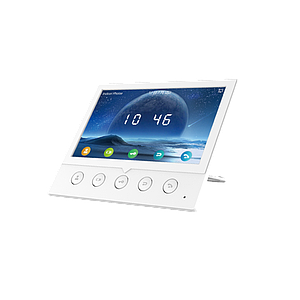 Monitor IP/SIP para interior, Wi-Fi, pantalla a color de 7", audio de 2 vías, PoE, 8 interfaces de entrada de alarma.