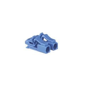 Kit de 10 Dispositivos para Bloquear Puertos de Fibra Óptica LC Duplex, Color Azul, Incluye Llave de Extracción