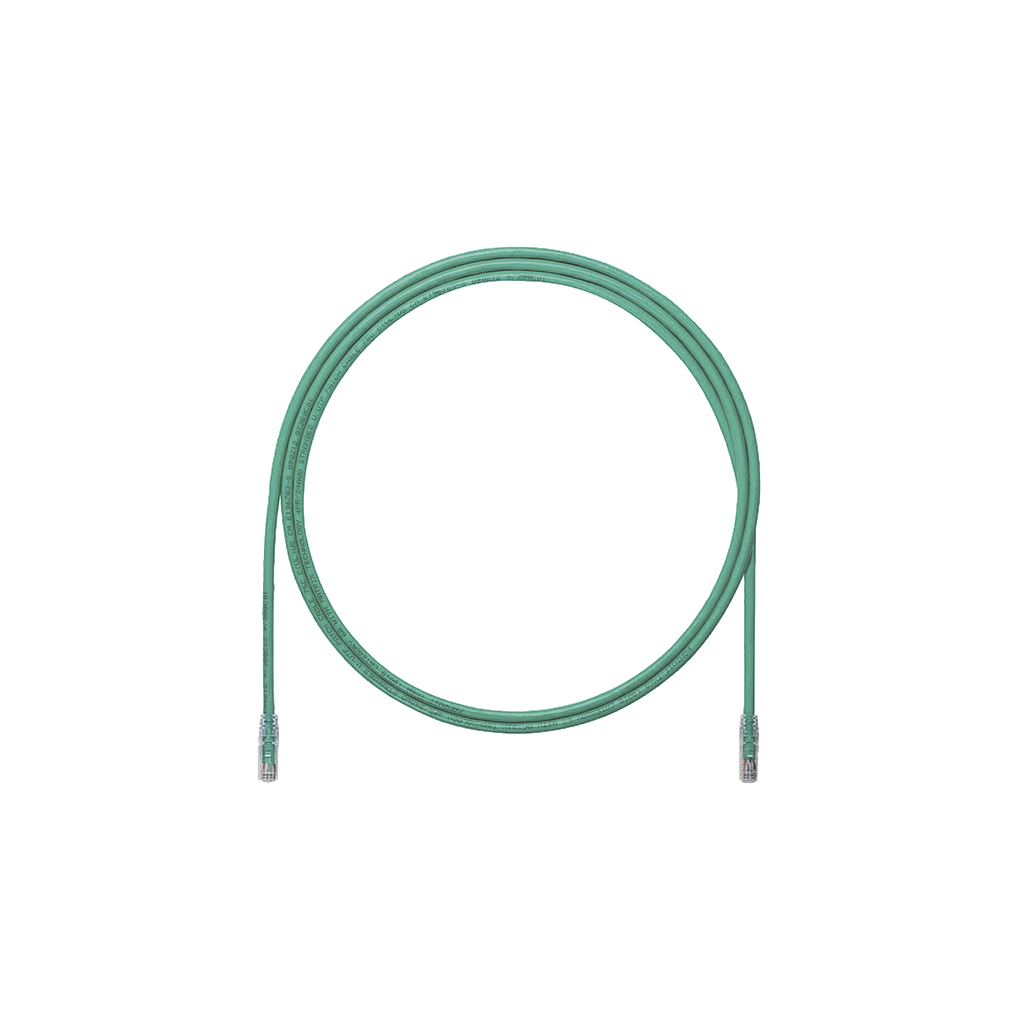 Cable de Parcheo UTP, Cat6A, 24 AWG, CM, Color Verde, 3ft