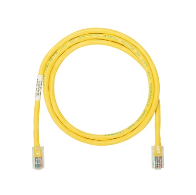 Cable de parcheo UTP Categoría 5e, con plug modular en cada extremo - 4.3 m. - Amarillo