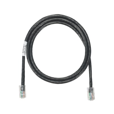 Cable de parcheo UTP Categoría 5e, con plug modular en cada extremo - 1.5 m. - Negro
