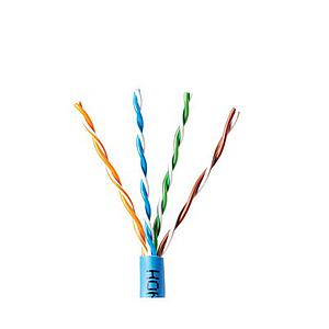Bobina de cable de 305 metros, UTP Cat6,de color Azul, UL, CMR, SPNLS, probado a 350 Mhz, para aplicaciones de CCTV / redes de datos/ IP megapixel / control rs485