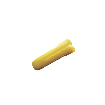 Taquete amarillo 7/32&quot; para tornillos 8mm x 1&quot; (100pzs) (1102-02100)